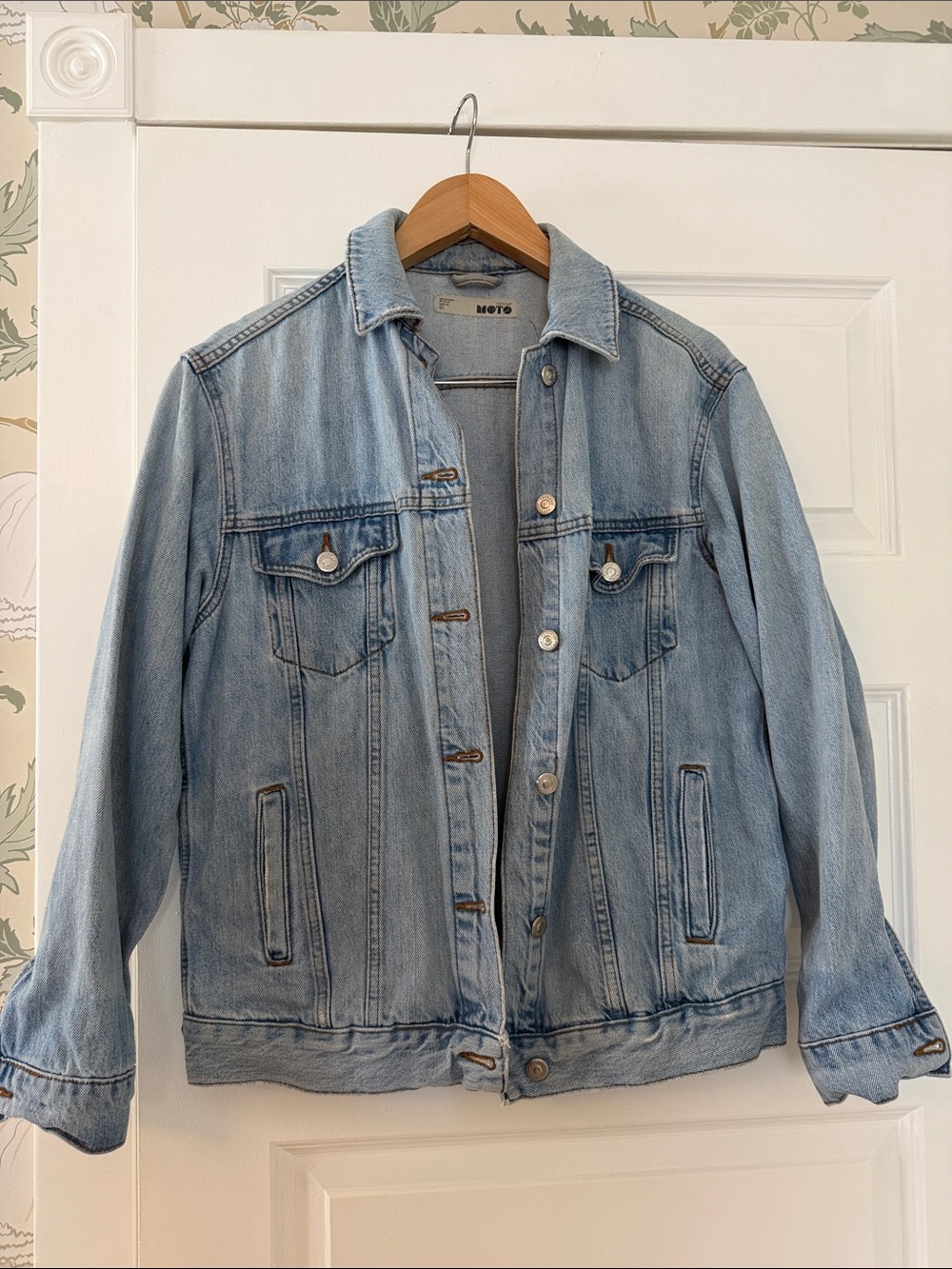 Urban Outfitters Washed Light Blue Denim Jacket